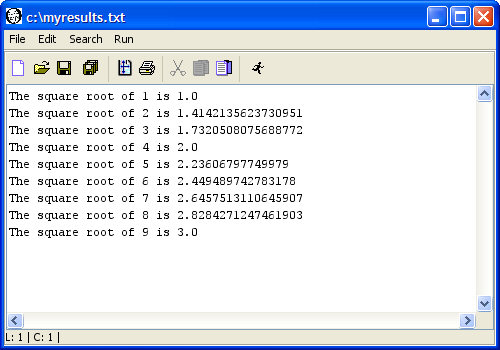 Script output to a file